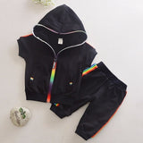 New Spring Autumn Baby Boys Girls Clothes Children Cotton Sports Jacket Pants 2Pcs/Sets Toddler Fashion Clothing Kids Tracksuits