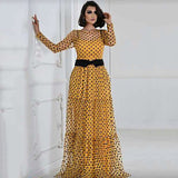 MD Robe Africaine Polka Dot Mesh Dresses For Women Plus Size Party Gowns Ladies Ankara Dashiki Clothing 2022 Summer Fashion 182#