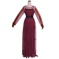 MD Robe Africaine Polka Dot Mesh Dresses For Women Plus Size Party Gowns Ladies Ankara Dashiki Clothing 2022 Summer Fashion 182#
