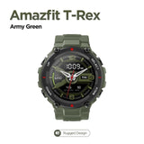 New 2020 CES Amazfit T-rex T rex Smartwatch AMOLED Display Smart Watch GPS/GLONASS 20 Days Battery for iOS Android