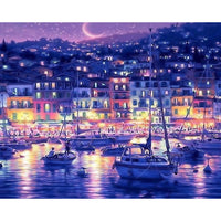 GATYZTORY DIY Painting By Numbers Sea Landscape HandPainted Oil Painting Drawing On Canvas Unique Gift Home Decoration 60×75