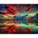 GATYZTORY DIY Painting By Numbers Sea Landscape HandPainted Oil Painting Drawing On Canvas Unique Gift Home Decoration 60×75