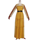 MD Robe Africaine Polka Dot Mesh Dresses For Women Plus Size Party Gowns Ladies Ankara Dashiki Clothing 2022 Summer Fashion 182#