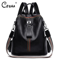 Luxury Soft Leather Women Travel Backpack High Qualtiy Durable Leather Backpack Fashion Large Capacity Girls Women Backpack