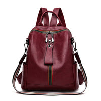 Luxury Soft Leather Women Travel Backpack High Qualtiy Durable Leather Backpack Fashion Large Capacity Girls Women Backpack