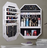 KingYee Cosmetic storage cabinet makeup mirror decorative photo frame storage objective mirror cabinet jewelry storage cabinet