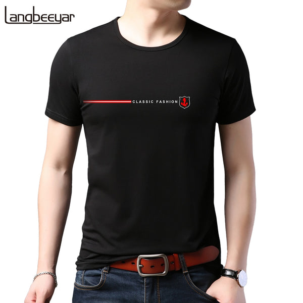New Summer Brand Tops Plain 95% Cotton 5% Spandex t Shirt For Men Summer Short Sleeve Casual Fashion Men Clothes 2022