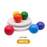 Large Wooden Rainbow Stacker Natural Wooden Rainbow Blocks Wooden Stacking Toys Montessori Educational Toy for Kids Baby Toys
