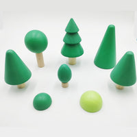 Large Wooden Rainbow Stacker Natural Wooden Rainbow Blocks Wooden Stacking Toys Montessori Educational Toy for Kids Baby Toys