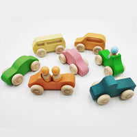 Large Wooden Rainbow Stacker Natural Wooden Rainbow Blocks Wooden Stacking Toys Montessori Educational Toy for Kids Baby Toys