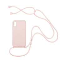 Liquid Silicone Chain Necklace Cell Phone Case With Lanyard Neck Strap Rope Cord For iPhone 12 11 13 Pro Max X XS XR 6 7 8 Plus