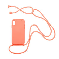 Liquid Silicone Chain Necklace Cell Phone Case With Lanyard Neck Strap Rope Cord For iPhone 12 11 13 Pro Max X XS XR 6 7 8 Plus
