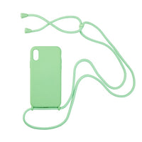 Liquid Silicone Chain Necklace Cell Phone Case With Lanyard Neck Strap Rope Cord For iPhone 12 11 13 Pro Max X XS XR 6 7 8 Plus