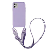 Liquid Silicone Chain Necklace Cell Phone Case With Lanyard Neck Strap Rope Cord For iPhone 12 11 13 Pro Max X XS XR 6 7 8 Plus