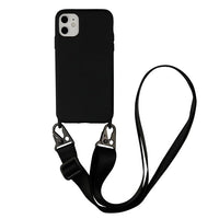 Liquid Silicone Chain Necklace Cell Phone Case With Lanyard Neck Strap Rope Cord For iPhone 12 11 13 Pro Max X XS XR 6 7 8 Plus