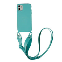 Liquid Silicone Chain Necklace Cell Phone Case With Lanyard Neck Strap Rope Cord For iPhone 12 11 13 Pro Max X XS XR 6 7 8 Plus
