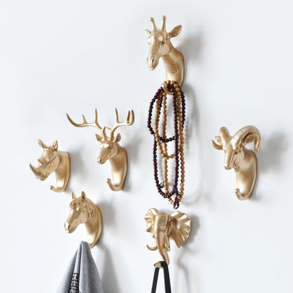 Hanger Key Hook Multifunctional American Clothes Hook Holder Decorative Hook Animal Hook Wall Household Seamless Sticky Hook