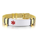 MESH BRACELET FOR MEN WOMEN SILVER STAINLESS STEEL METAL ADJUSTABLE ENGRAVABLE UNISEX BRACELETS