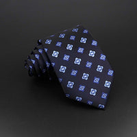 Fashion Polyester Necktie For Men Business Meeting Formal Striped Dot Floral 8cm Jacquard Tie Daily Wear Cravat Suit Accessories