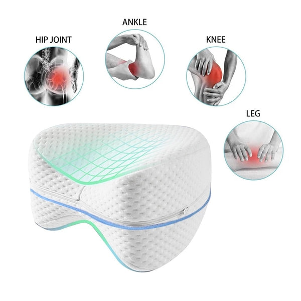 Leg Pillow Body Memory Foam Orthopedic Pillow Knee Positioner Leg Pillows For Body Knee Side Lying Support Cushion Legs Hip Pain