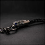 Honest Luxury Key Chain Men Women Car Keychain For Key Ring Holder Jewelry Genuine Leather Rope  Bag Pendant Fathers Day Gift