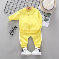 New Spring Autumn Baby Boys Girls Clothes Children Cotton Sports Jacket Pants 2Pcs/Sets Toddler Fashion Clothing Kids Tracksuits