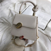 Casual Metal Handle Handbags Women Messenger Bag 2020 Brands Chains Shoulder Crossbody Bags Ladies Women&#39;s Bag Purses Bolsa Chic