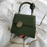 Casual Metal Handle Handbags Women Messenger Bag 2020 Brands Chains Shoulder Crossbody Bags Ladies Women&#39;s Bag Purses Bolsa Chic