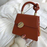 Casual Metal Handle Handbags Women Messenger Bag 2020 Brands Chains Shoulder Crossbody Bags Ladies Women&#39;s Bag Purses Bolsa Chic
