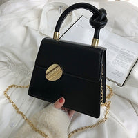 Casual Metal Handle Handbags Women Messenger Bag 2020 Brands Chains Shoulder Crossbody Bags Ladies Women&#39;s Bag Purses Bolsa Chic
