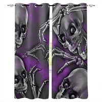 Hot Selling Skull Design Window Curtains Living Room Outdoor Fabric Drapes Curtain Home Decor Customizable