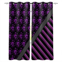 Hot Selling Skull Design Window Curtains Living Room Outdoor Fabric Drapes Curtain Home Decor Customizable