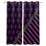 Hot Selling Skull Design Window Curtains Living Room Outdoor Fabric Drapes Curtain Home Decor Customizable
