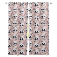 Hot Selling Skull Design Window Curtains Living Room Outdoor Fabric Drapes Curtain Home Decor Customizable