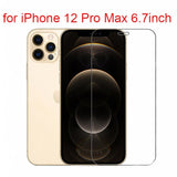 Tempered Glass For iPhone X XS MAX XR 4 4s 5 5s SE 5c Screen Protective Film For iPhone 6 6s 7 8 Plus X 11 12Pro Glass Protector