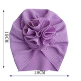 Flower Baby Hat Toddler Turban 6m-18m Infant Headwraps Kids Bonnet Newborn Toddler Beanie Cap