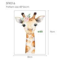 DIY Forest Animal Trees Height Wall Sticker Decor Nordic Modern Children Height Measure Mural Decals Nursery Creative Wallpaper