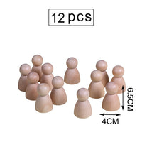 Large Wooden Rainbow Stacker Natural Wooden Rainbow Blocks Wooden Stacking Toys Montessori Educational Toy for Kids Baby Toys