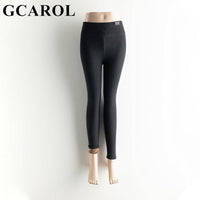 GCAROL Women Fleece Legging Printed Cloth Label Sleamless Fitness Winter Rabbit Plush Thermal Legging Cold Resistance Below Zero
