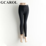 GCAROL Women Fleece Legging Printed Cloth Label Sleamless Fitness Winter Rabbit Plush Thermal Legging Cold Resistance Below Zero