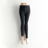GCAROL Women Fleece Legging Printed Cloth Label Sleamless Fitness Winter Rabbit Plush Thermal Legging Cold Resistance Below Zero