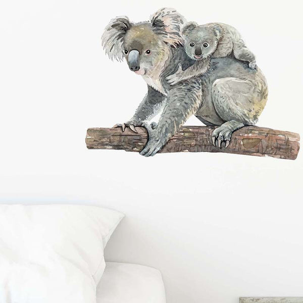 Cute koala bear Wall Sticker home wall decoration living room decor self-adhesive wallpaper creative animals stickers