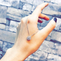 925 Sterling Silver AAA Zircon Pendants Necklaces Shiny Cubic Zirconia Gift for Women Jewelry Choker Necklace NK065