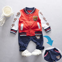 New Spring Autumn Baby Boys Girls Clothes Children Cotton Sports Jacket Pants 2Pcs/Sets Toddler Fashion Clothing Kids Tracksuits