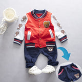 New Spring Autumn Baby Boys Girls Clothes Children Cotton Sports Jacket Pants 2Pcs/Sets Toddler Fashion Clothing Kids Tracksuits