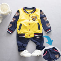 New Spring Autumn Baby Boys Girls Clothes Children Cotton Sports Jacket Pants 2Pcs/Sets Toddler Fashion Clothing Kids Tracksuits