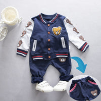 New Spring Autumn Baby Boys Girls Clothes Children Cotton Sports Jacket Pants 2Pcs/Sets Toddler Fashion Clothing Kids Tracksuits