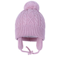 Fashion Baby Girls Boys Winter Autumn Warm Earmuffs Hat Children Caps Beanie Fur Pompon Hats Unisex Kids Knitted Hats 1-5Years