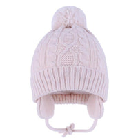 Fashion Baby Girls Boys Winter Autumn Warm Earmuffs Hat Children Caps Beanie Fur Pompon Hats Unisex Kids Knitted Hats 1-5Years