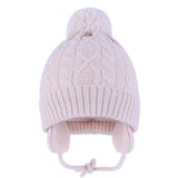 Fashion Baby Girls Boys Winter Autumn Warm Earmuffs Hat Children Caps Beanie Fur Pompon Hats Unisex Kids Knitted Hats 1-5Years